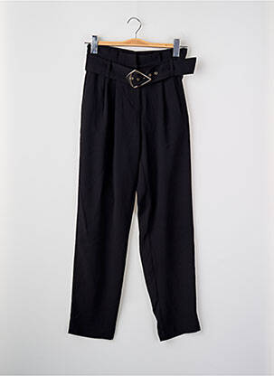 Pantalon droit noir MORGAN femme