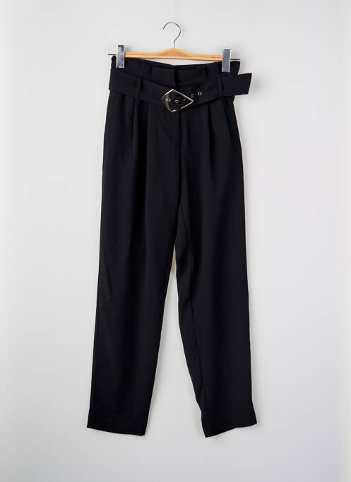 Pantalon droit noir MORGAN femme