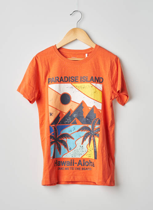 T-shirt orange NAME IT garcon