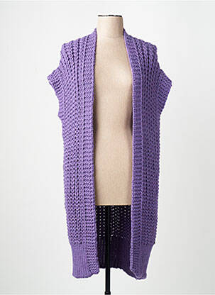 Gilet sans manche violet AMELIE & AMELIE femme