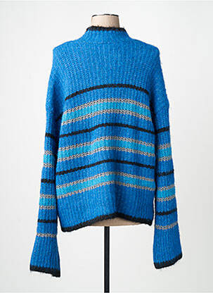 Pull col roulé bleu VILA femme