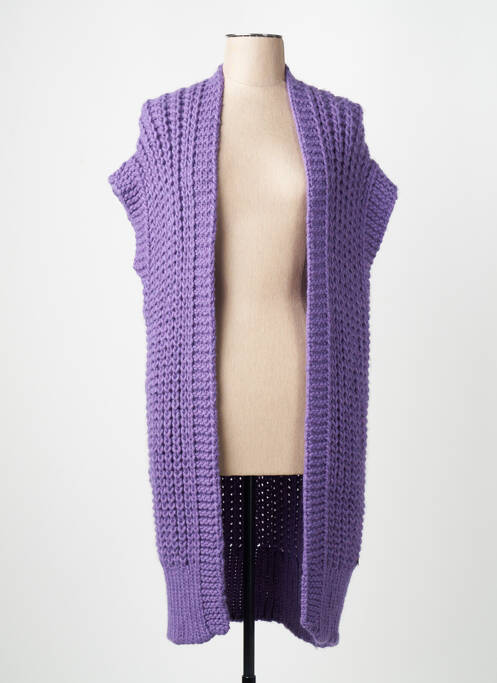 Gilet sans manche violet AMELIE & AMELIE femme