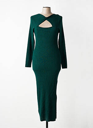 Robe longue vert MORGAN femme