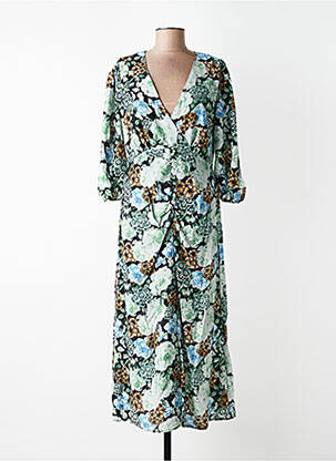 Robe mi-longue vert OBJECT femme
