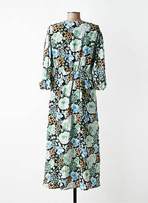 Robe mi-longue vert OBJECT femme