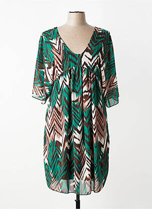 Robe mi-longue vert TERRA DI SIENA femme