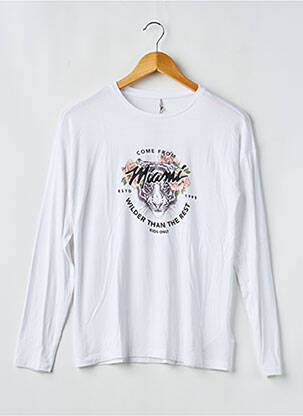 Tunique manches longues blanc KIDS ONLY fille