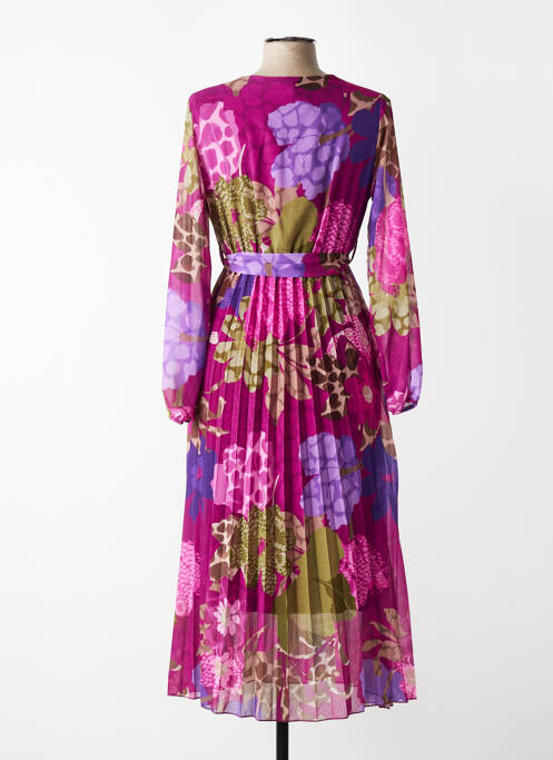 Robe mi-longue violet TERRA DI SIENA femme