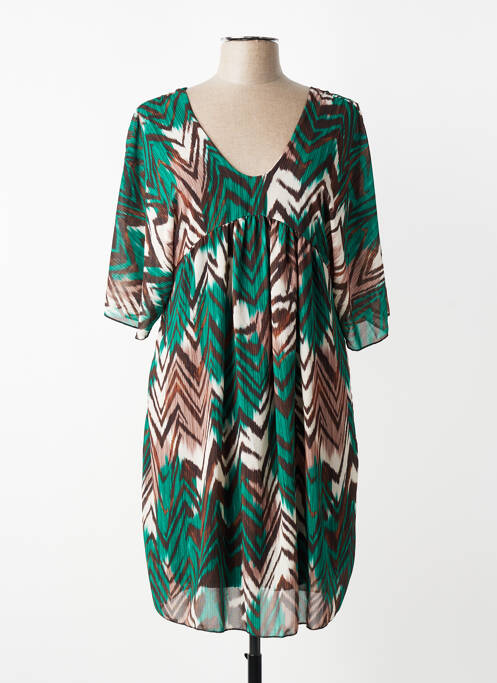 Robe mi-longue vert TERRA DI SIENA femme