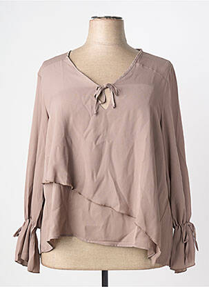 Tunique manches longues marron MULTIPLES femme