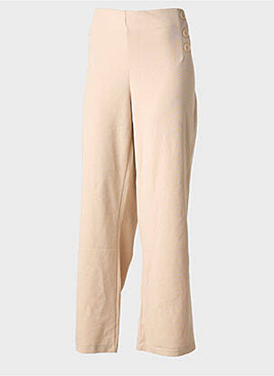 Pantalon droit beige MULTIPLES femme