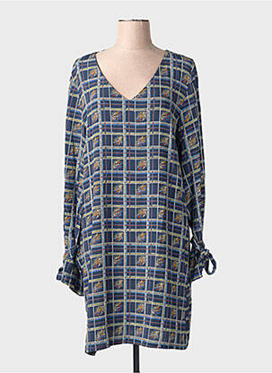 Robe mi-longue bleu MULTIPLES femme