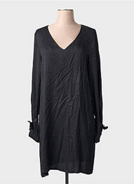 Robe mi-longue noir MULTIPLES femme