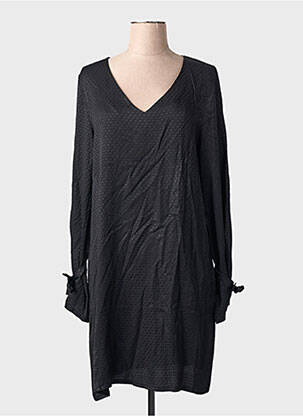 Robe mi-longue noir MULTIPLES femme