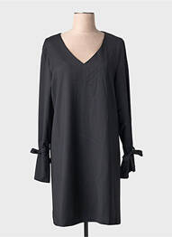 Robe mi-longue noir MULTIPLES femme