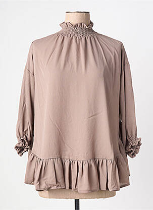 Tunique manches longues beige MULTIPLES femme