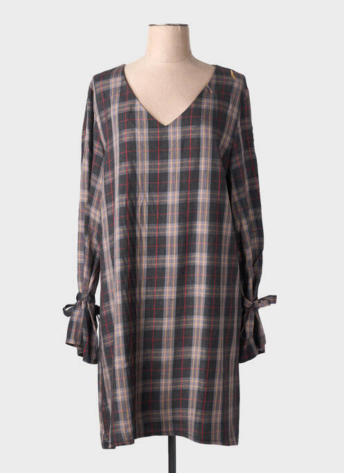 Robe mi-longue marron MULTIPLES femme