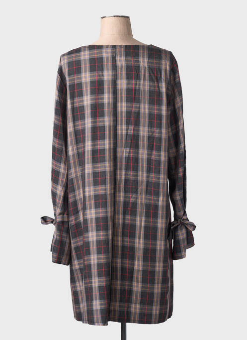 Robe mi-longue marron MULTIPLES femme
