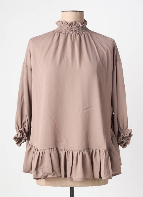 Tunique manches longues beige MULTIPLES femme