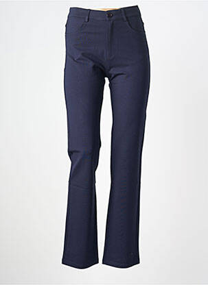 Pantalon droit bleu MULTIPLES femme