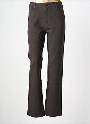 Pantalon droit marron MULTIPLES femme