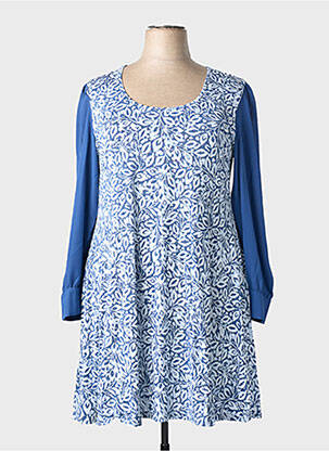 Robe mi-longue bleu MULTIPLES femme