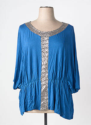 Tunique manches courtes bleu MULTIPLES femme
