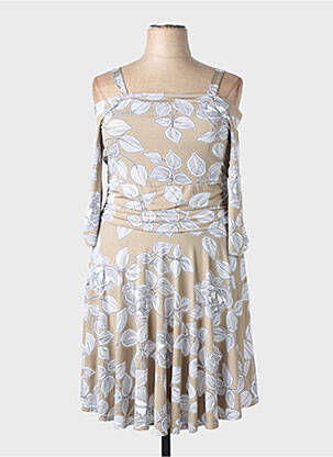 Robe mi-longue beige MULTIPLES femme