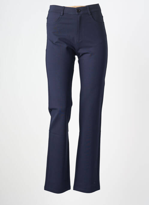 Pantalon droit bleu MULTIPLES femme