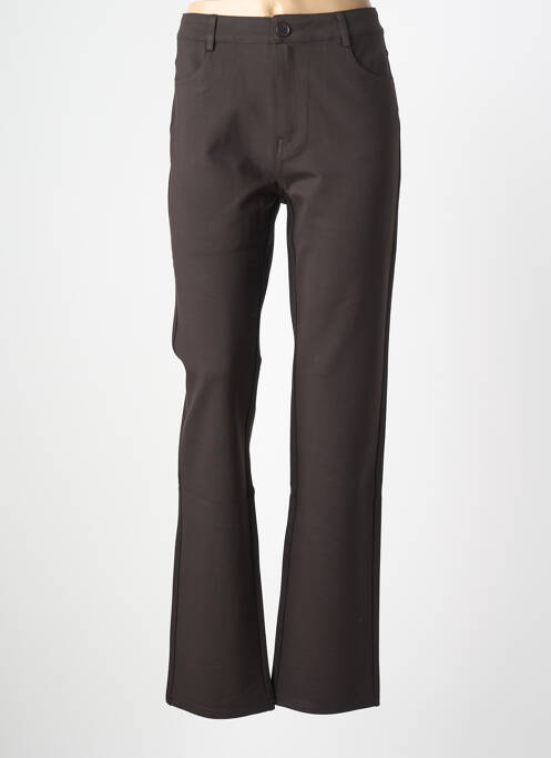 Pantalon droit marron MULTIPLES femme