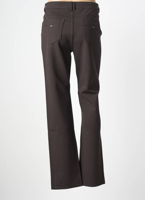 Pantalon droit marron MULTIPLES femme