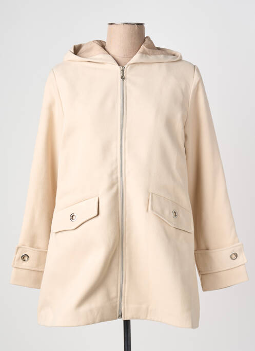 Manteau long beige MULTIPLES femme