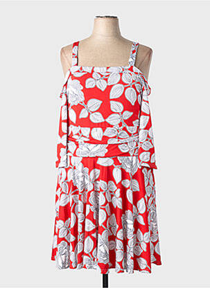 Robe mi-longue rouge MULTIPLES femme