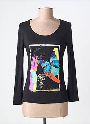T-shirt noir MULTIPLES femme