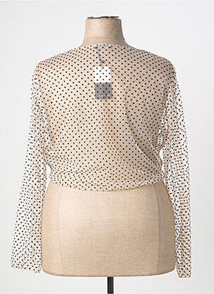 Gilet manches longues beige MULTIPLES femme