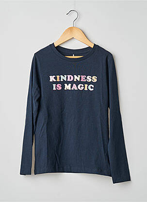 Tunique manches longues bleu marine NAME IT fille