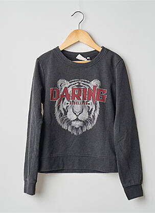 Sweat-shirt noir multicolore KIDS ONLY fille