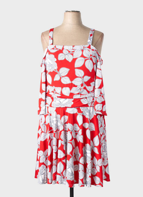 Robe mi-longue rouge MULTIPLES femme