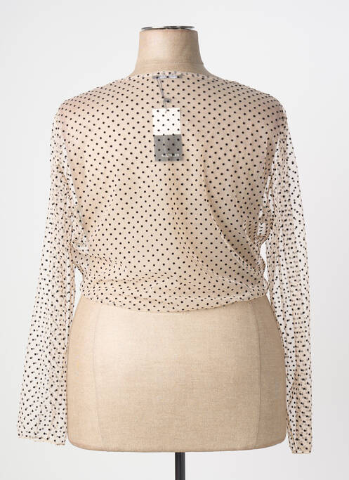Gilet manches longues beige MULTIPLES femme