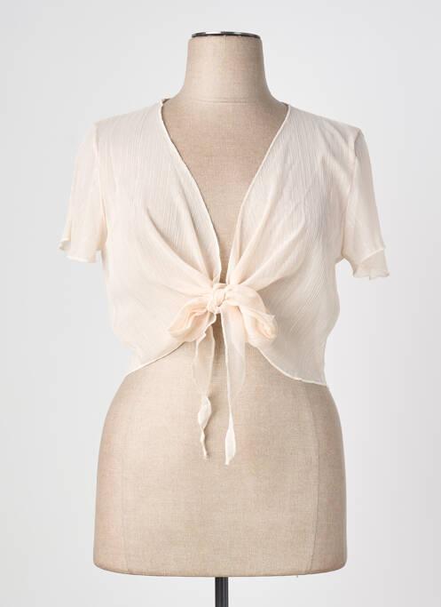 Gilet manches courtes beige MULTIPLES femme