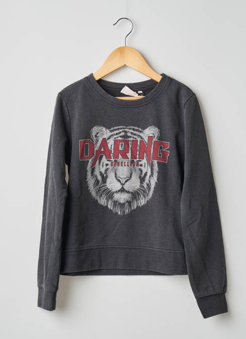 Sweat-shirt noir multicolore KIDS ONLY fille