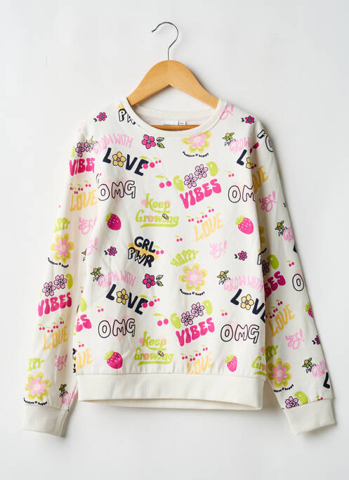 Sweat-shirt gris clair NAME IT fille