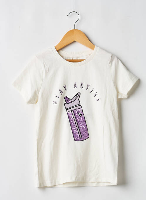 T-shirt blanc casse NAME IT fille