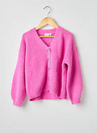 Gilet manches longues rose NAME IT fille