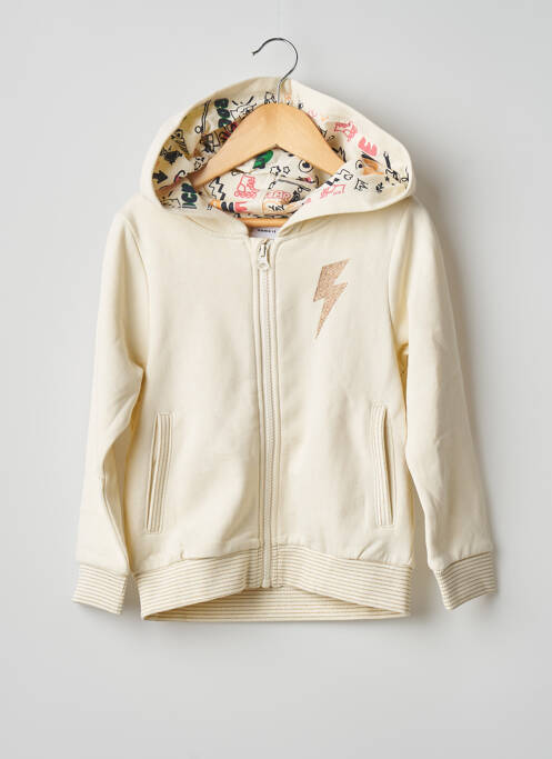 Gilet manches longues ivoire NAME IT fille