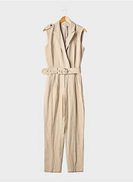 Combi-pantalon beige MORGAN femme