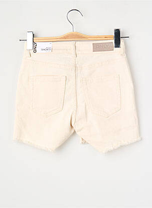 Short coupe droite beige ONLY femme