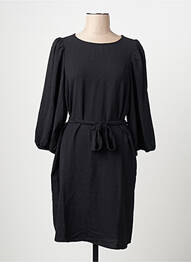Robe mi-longue manches longues manches longues noir VILA femme
