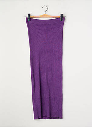 Jupe mi-longue violet MANGO femme