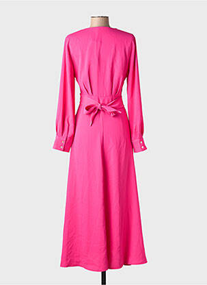 Robe longue rose MANGO femme